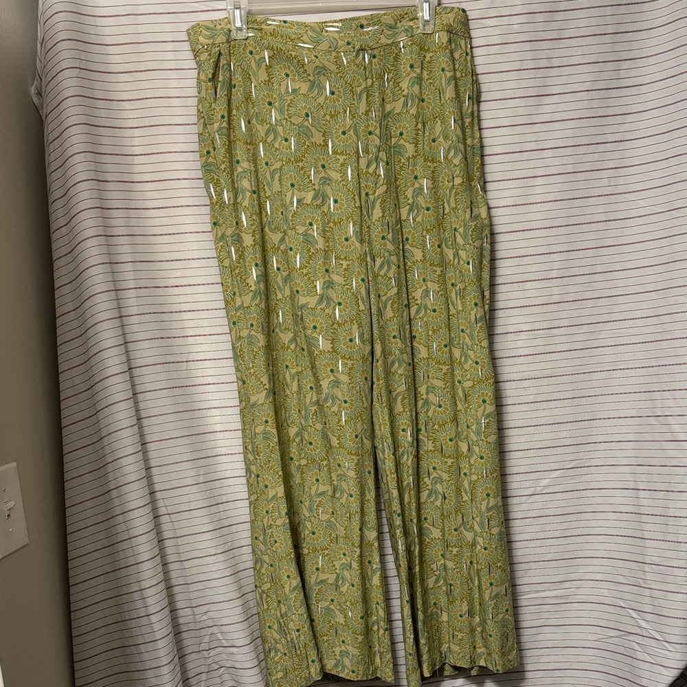 Chic Green Patterned Women's Skirt